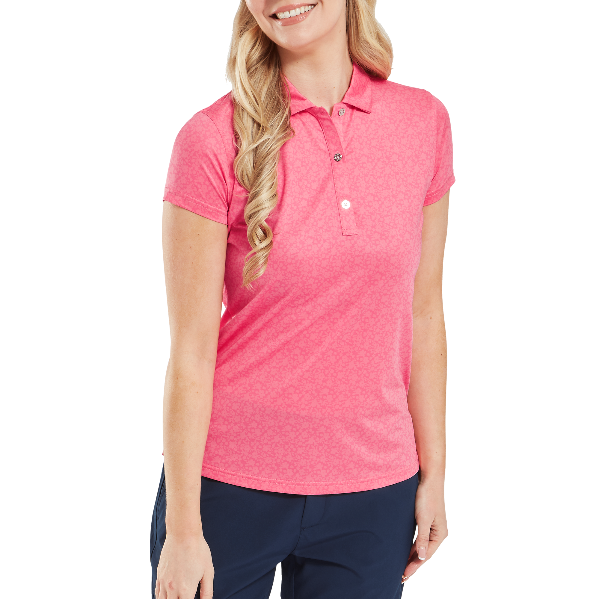 Painted Floral Cap Sleeve Lisle