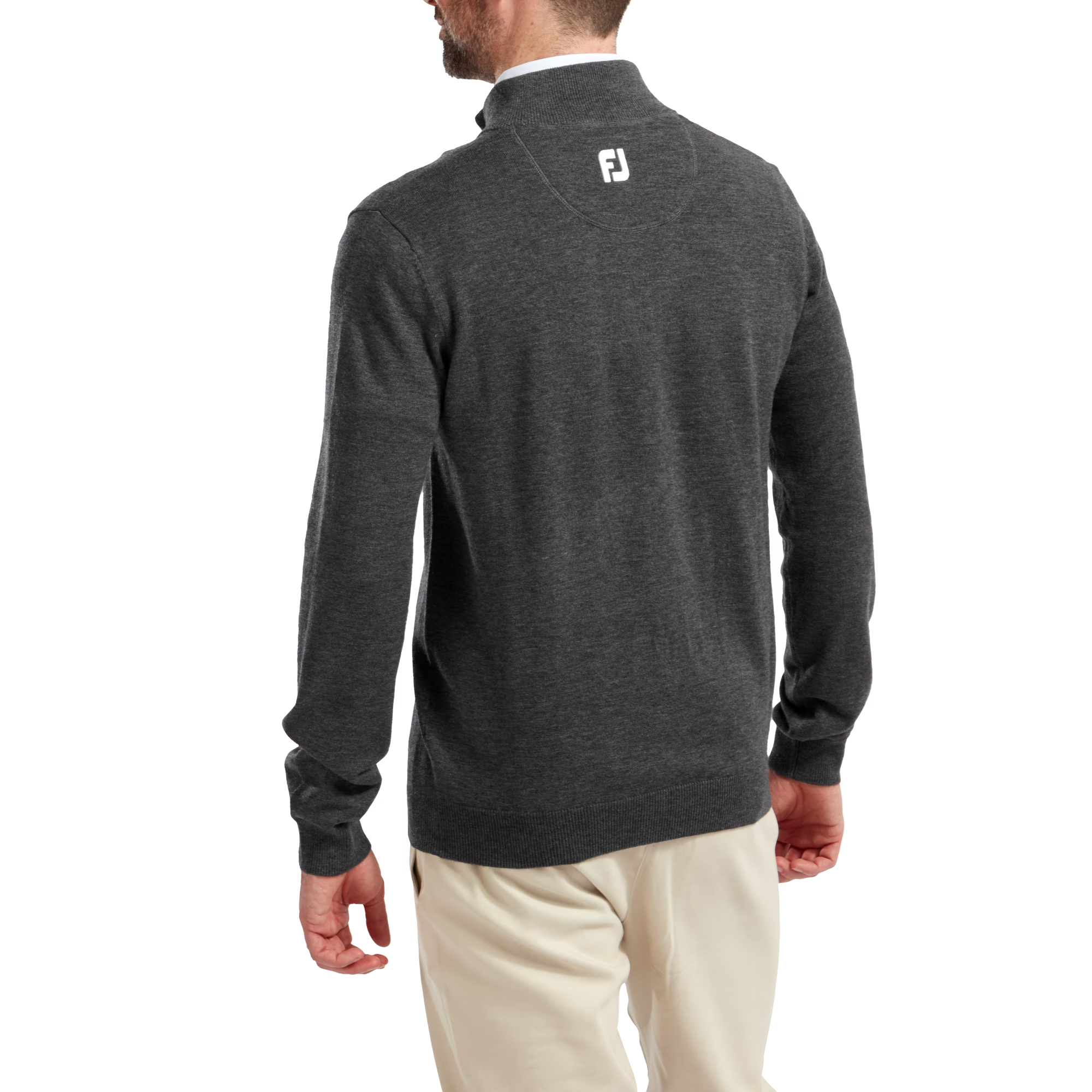 Wool Blend Half-Zip Pullover