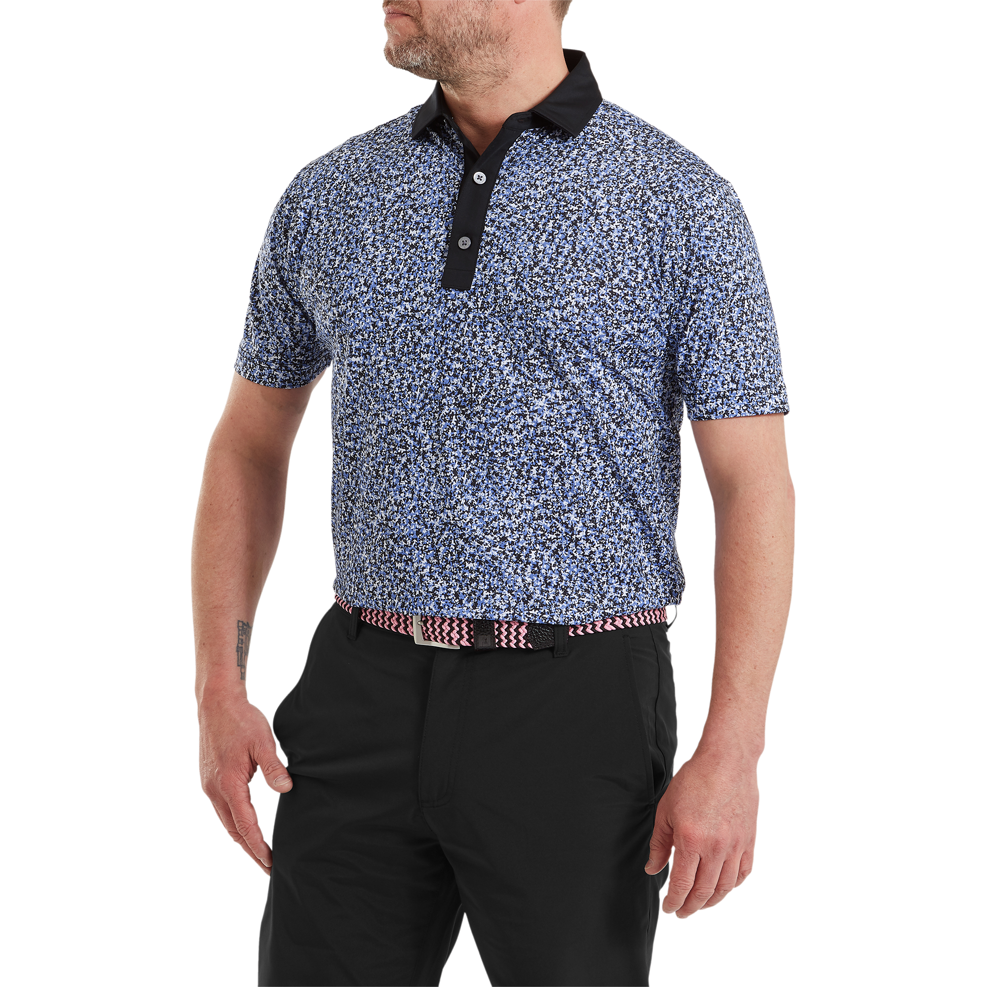 Condensed Camo Print Lisle