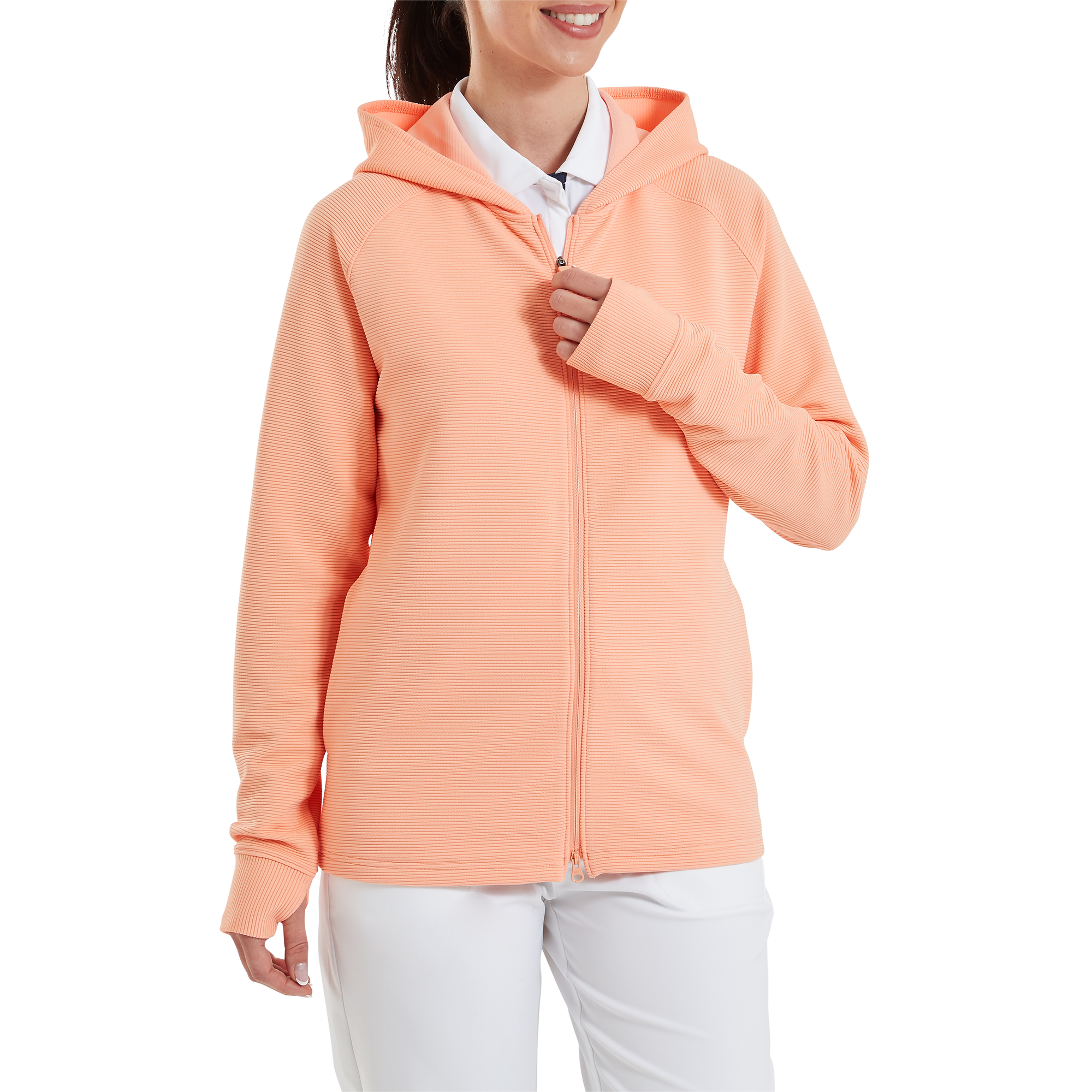 Full-Zip Ottoman Hoodie