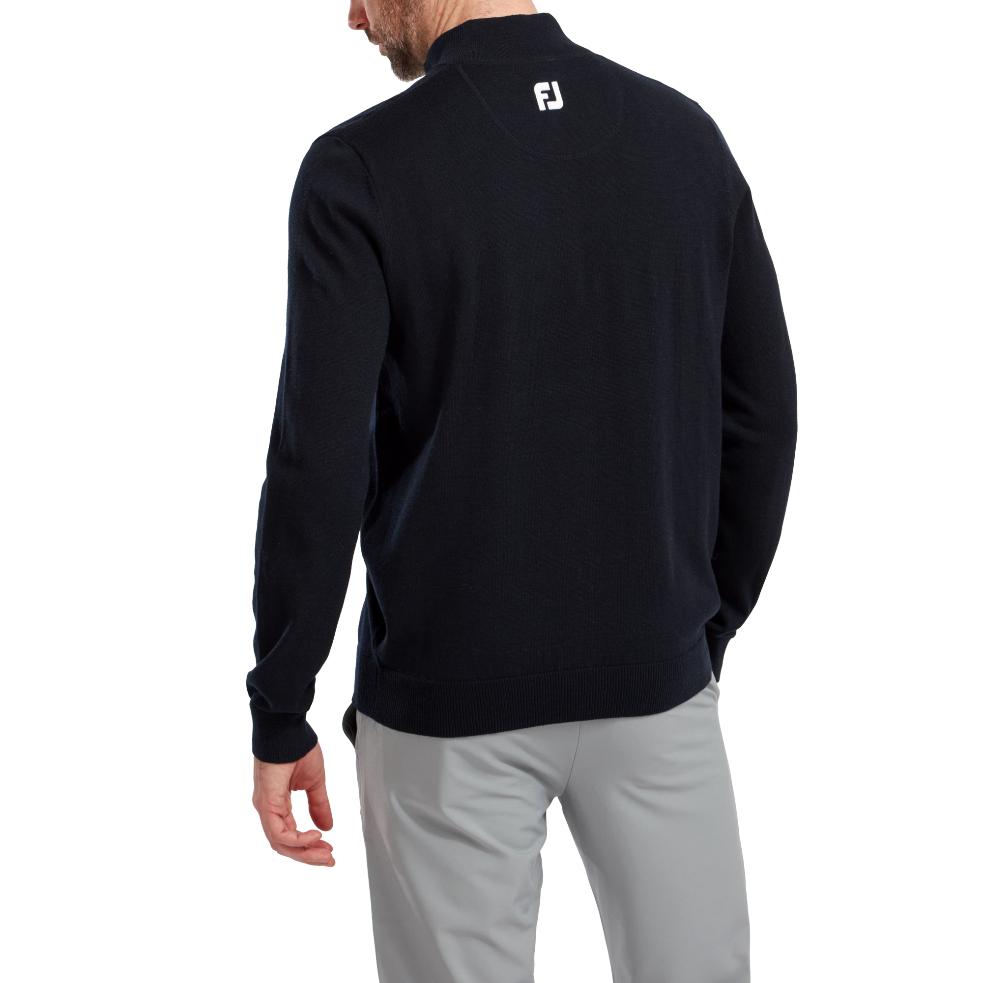 Wool Blend Half-Zip Pullover