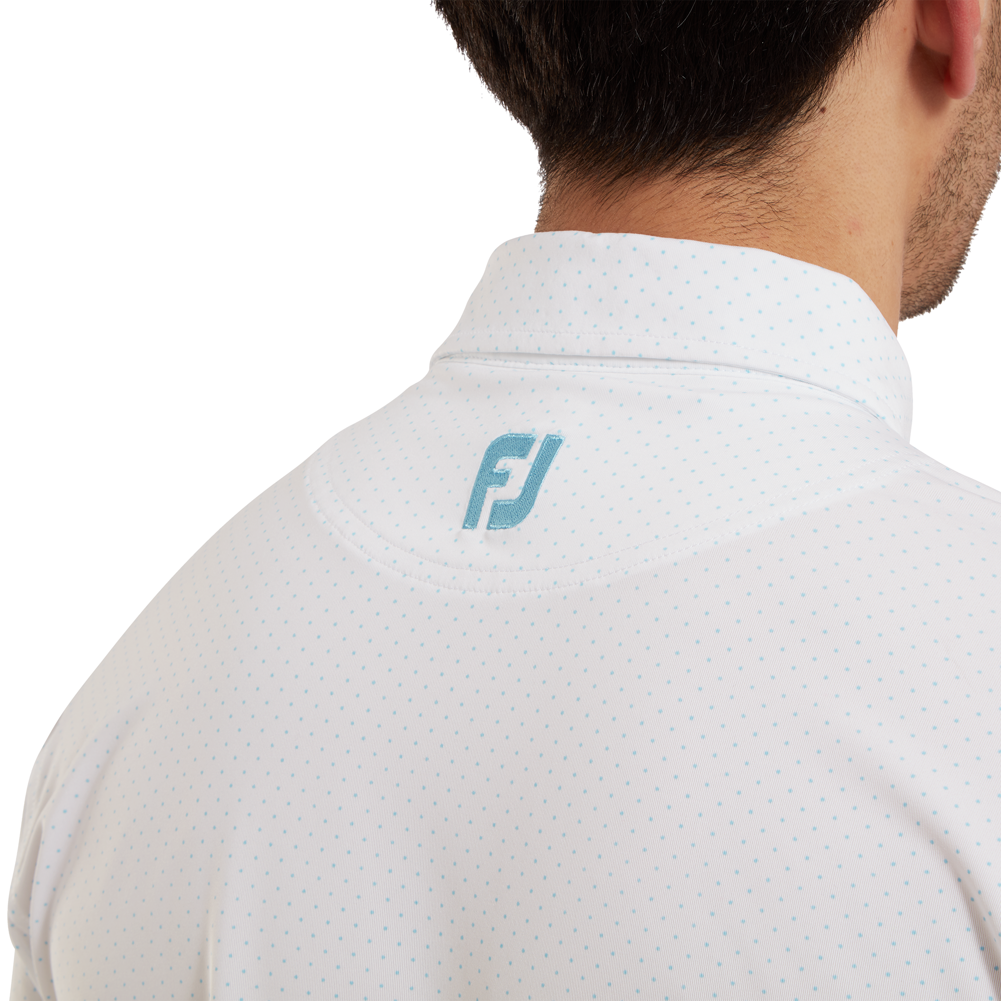 Stretch Lisle Dot Print