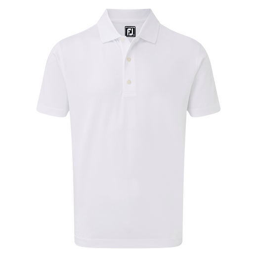 Stretch Pique Solid Rib Knit Collar